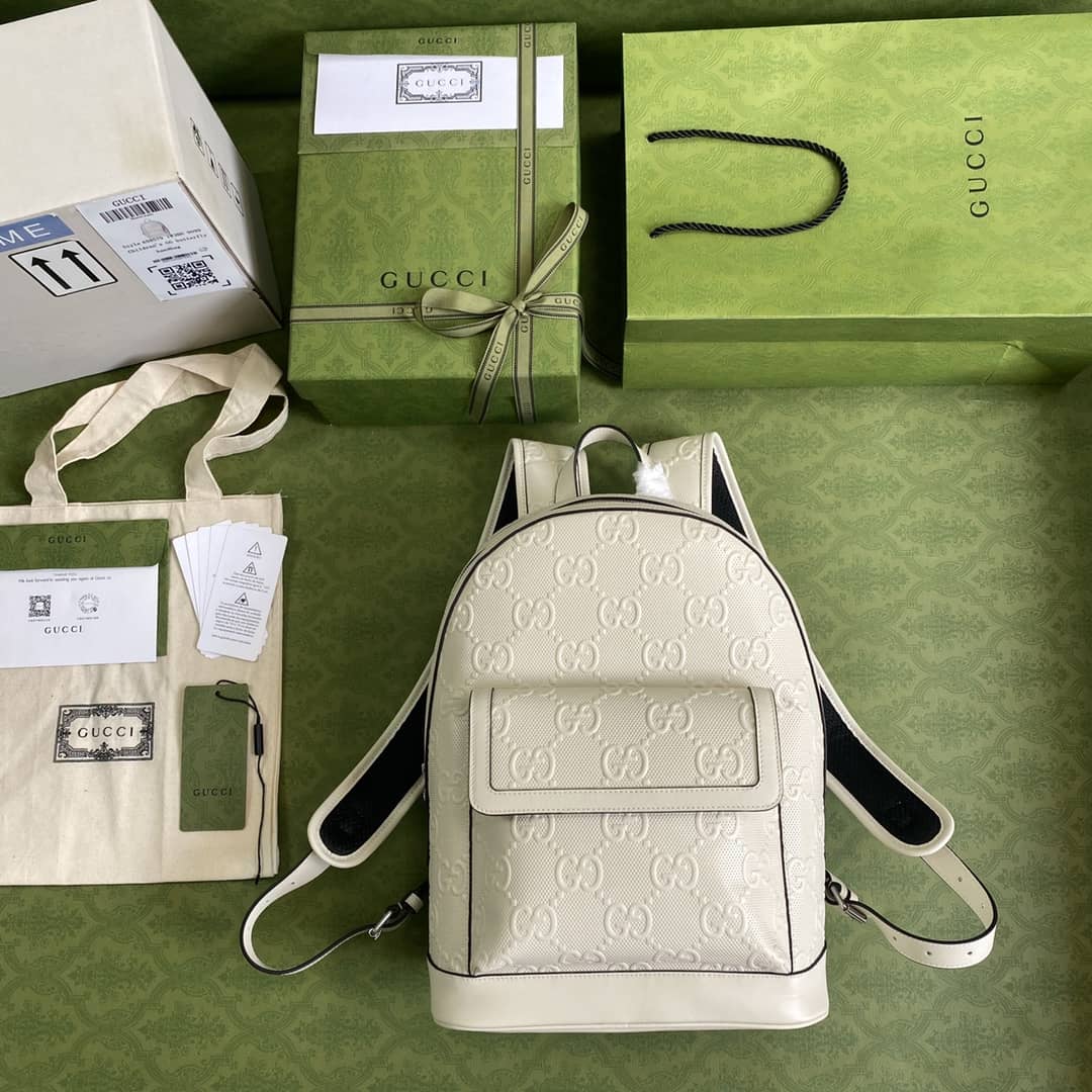 Gvc*1 GG Embossed Backpack Replica 658579