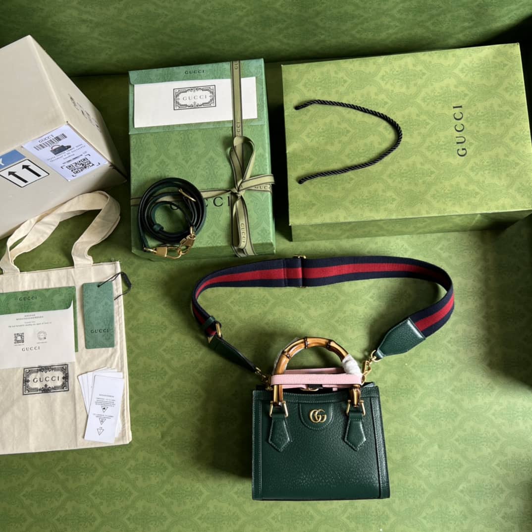 Gvc*1 Diana Mini Tote Green 702732 Replica Bag