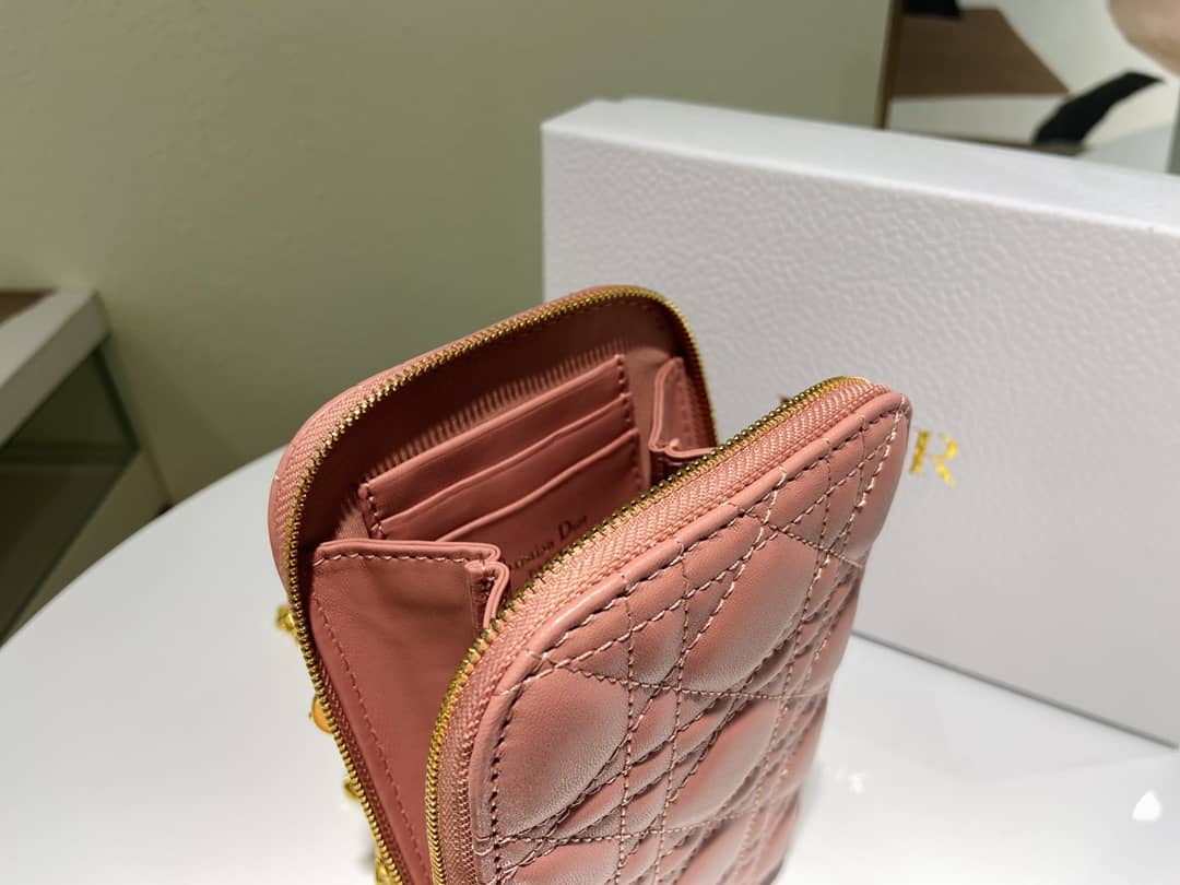 Lady D10r Dupe Lambskin 18CM Phone Holder