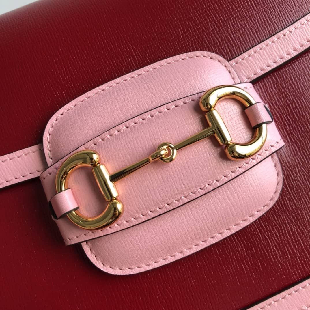 Gvc*1 Horsebit 1955 Shoulder Bag Replica Red 602204