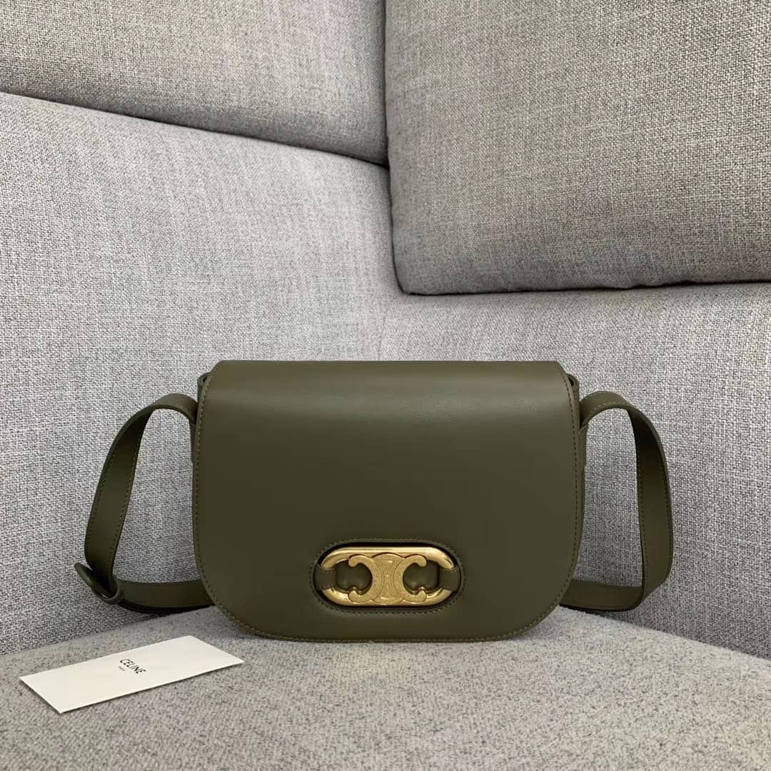 Ce1i*e Triomphe Bag Dupe  Medium Maillon Triomphe Calfskin Replica Bag