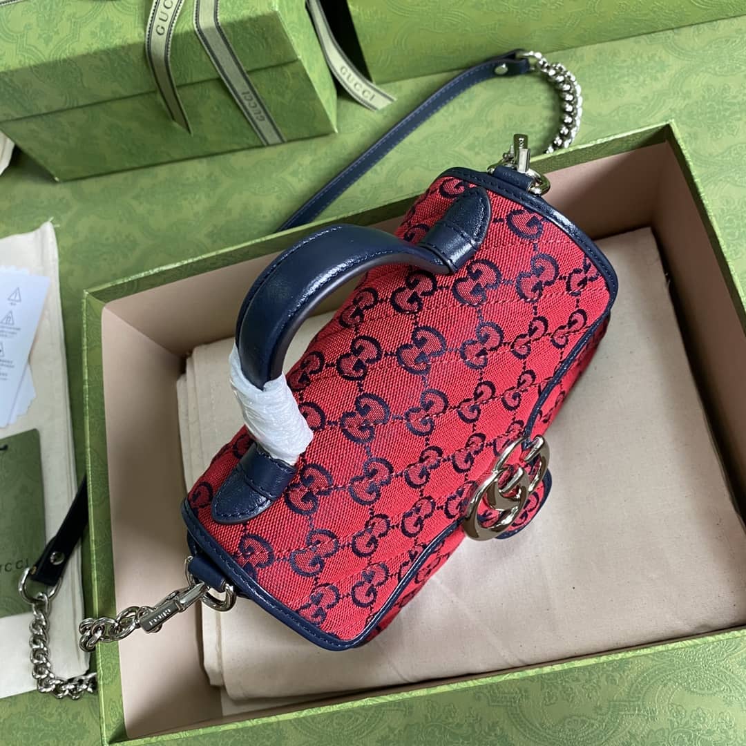 Gvc*1 Marmont GG Mini Top Handle Bag Replica 583571