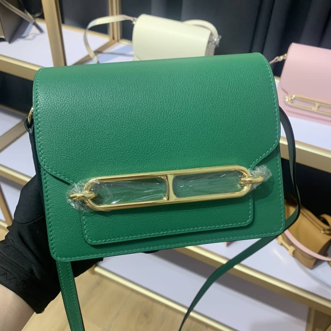 H**me5 Roulis Mini Sac Evercolor Calfskin Leather Crossbody Bag