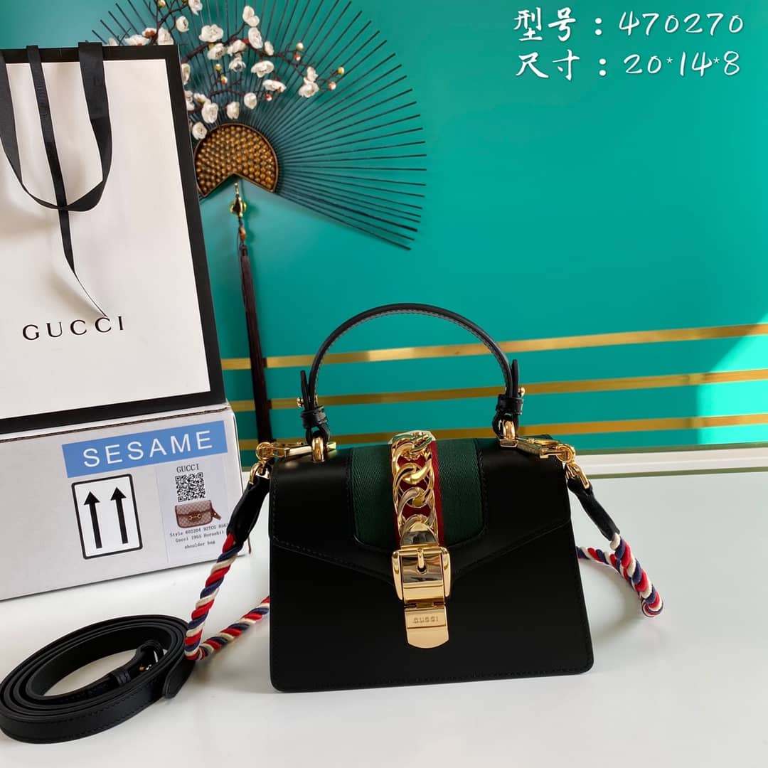 Gvc*1 Womens Sylvie Leather Mini Bag Replica 470270