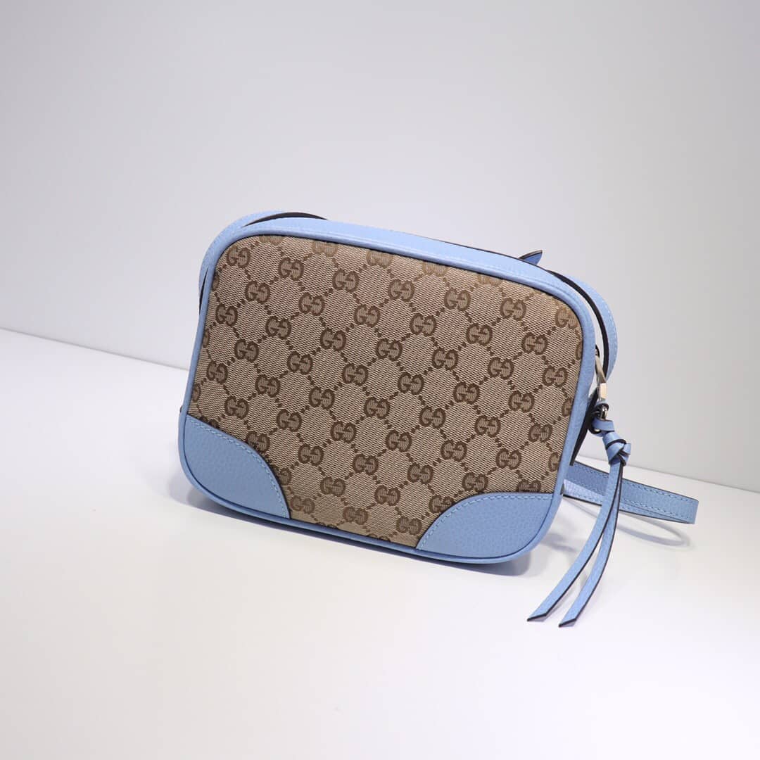 Gvc*1 GG Canvas Messenger Bag Replica Blue 449172