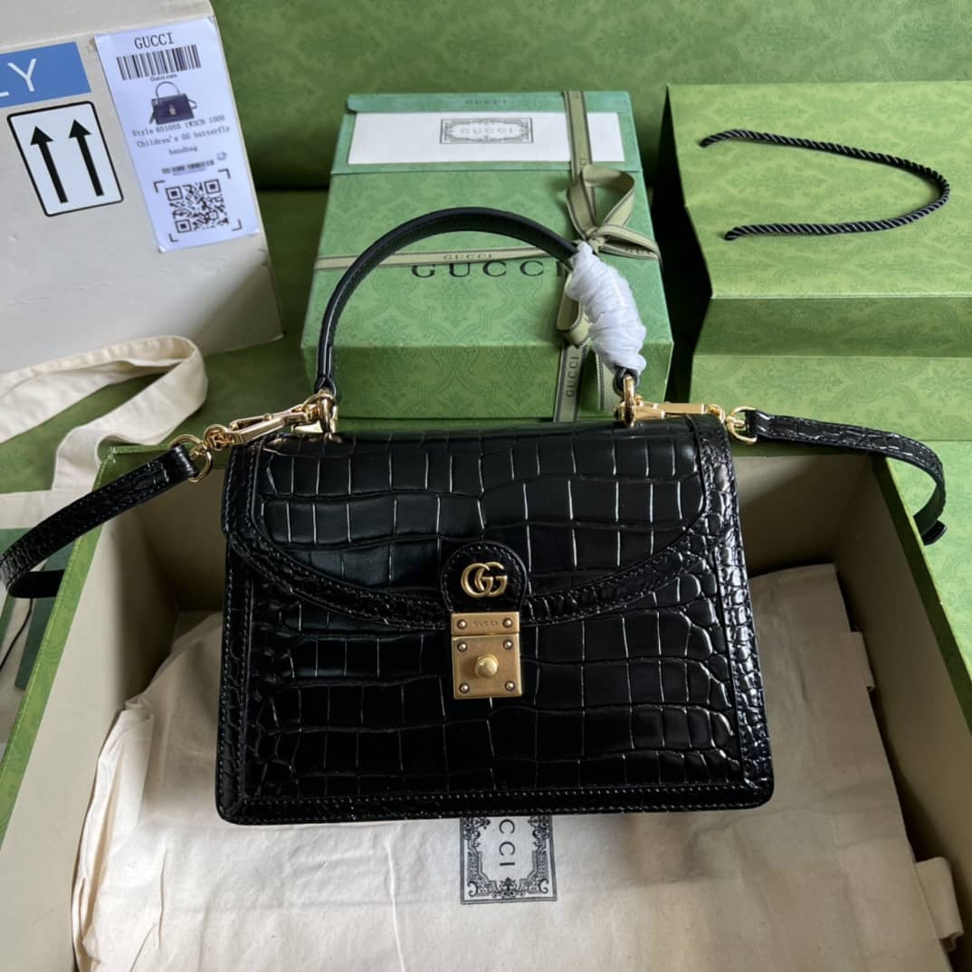 Gvc*1 Ophidia Small Top Handle Shoulder Bag With Web 651055 Replica