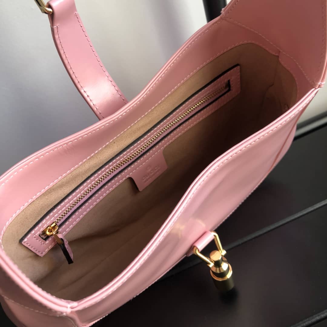 Gvc*1 GG Jackie 1961 Small Hobo Shoulder Bag Replica Pink 636709