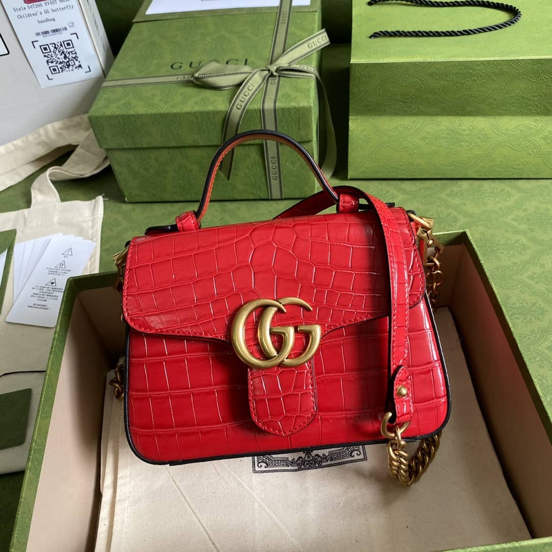Gvc*1 Marmont GG Mini Top Handle Bag Replica 547260