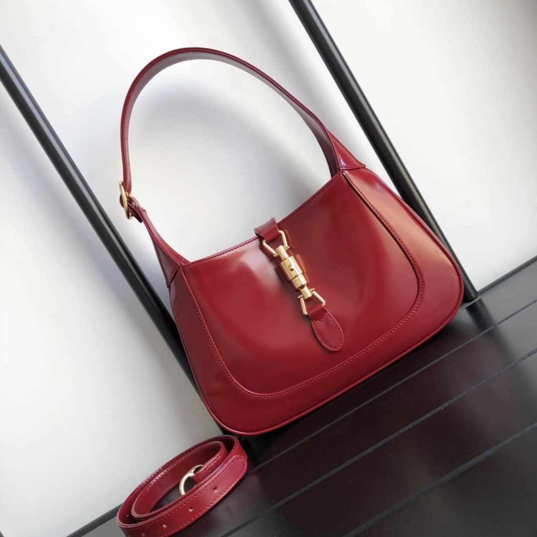 Gvc*1 GG Jackie 1961 Small Hobo Shoulder Bag Replica Red 636709