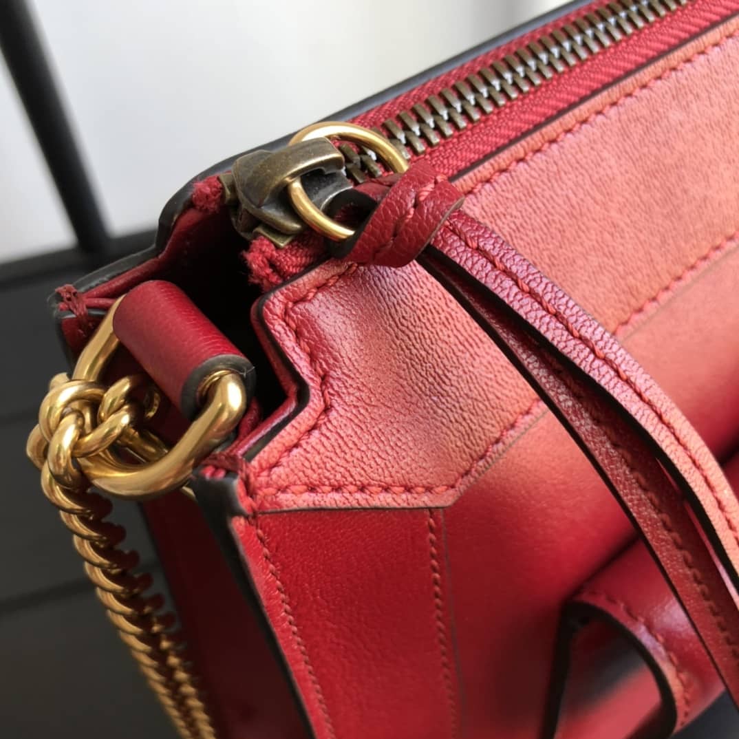 Gvc*1 Small Shoulder Bag With Double G Replica Red 648999