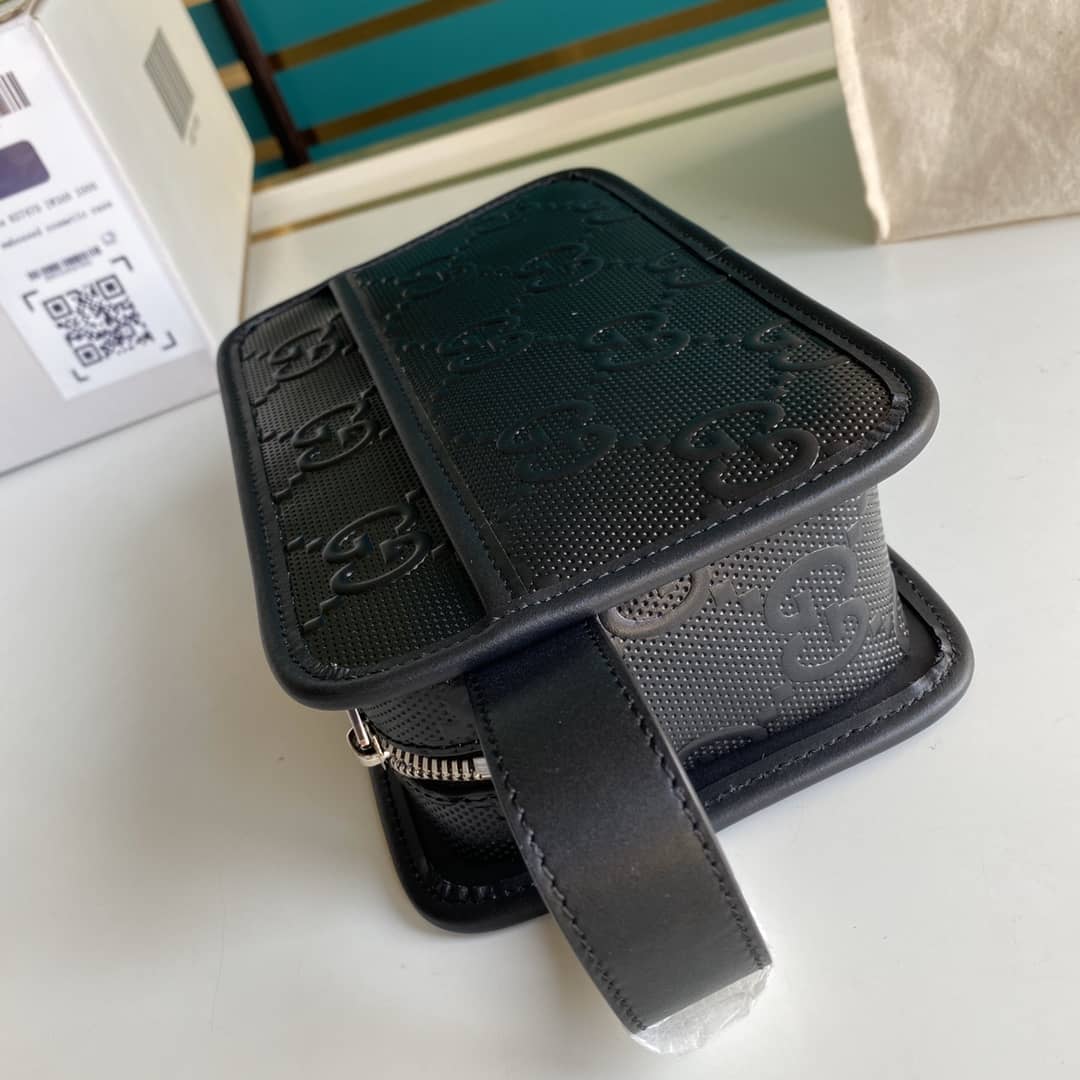 Gvc*1 GG Embossed Cosmetic Case Replica 627470