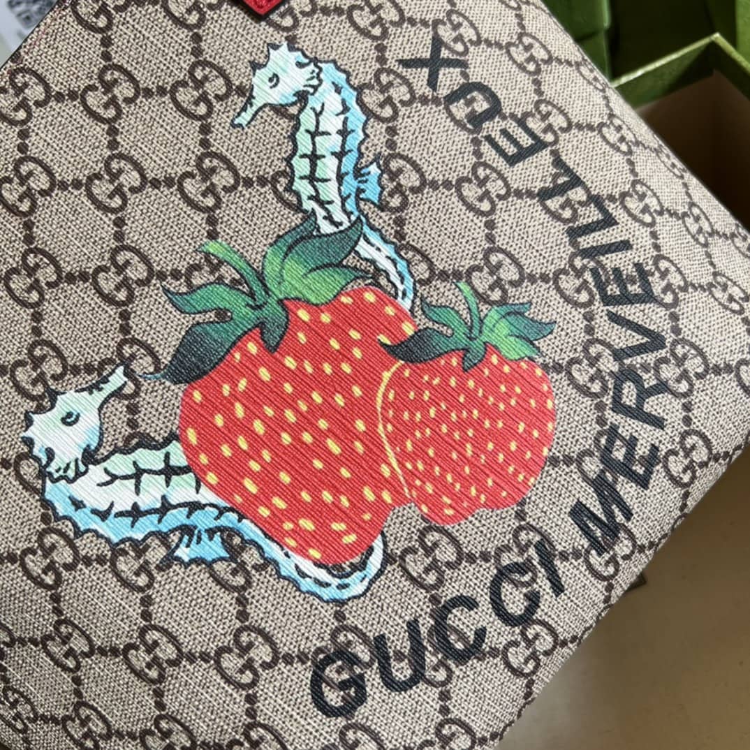 Gvc*1 Children Strawberry Print Tote 410812 Replica Bag