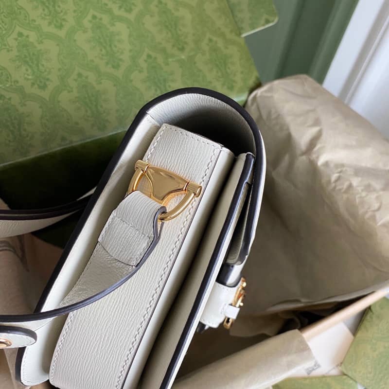 Gvc*1 Horsebit 1955 Shoulder Bag Replica Gray 602204