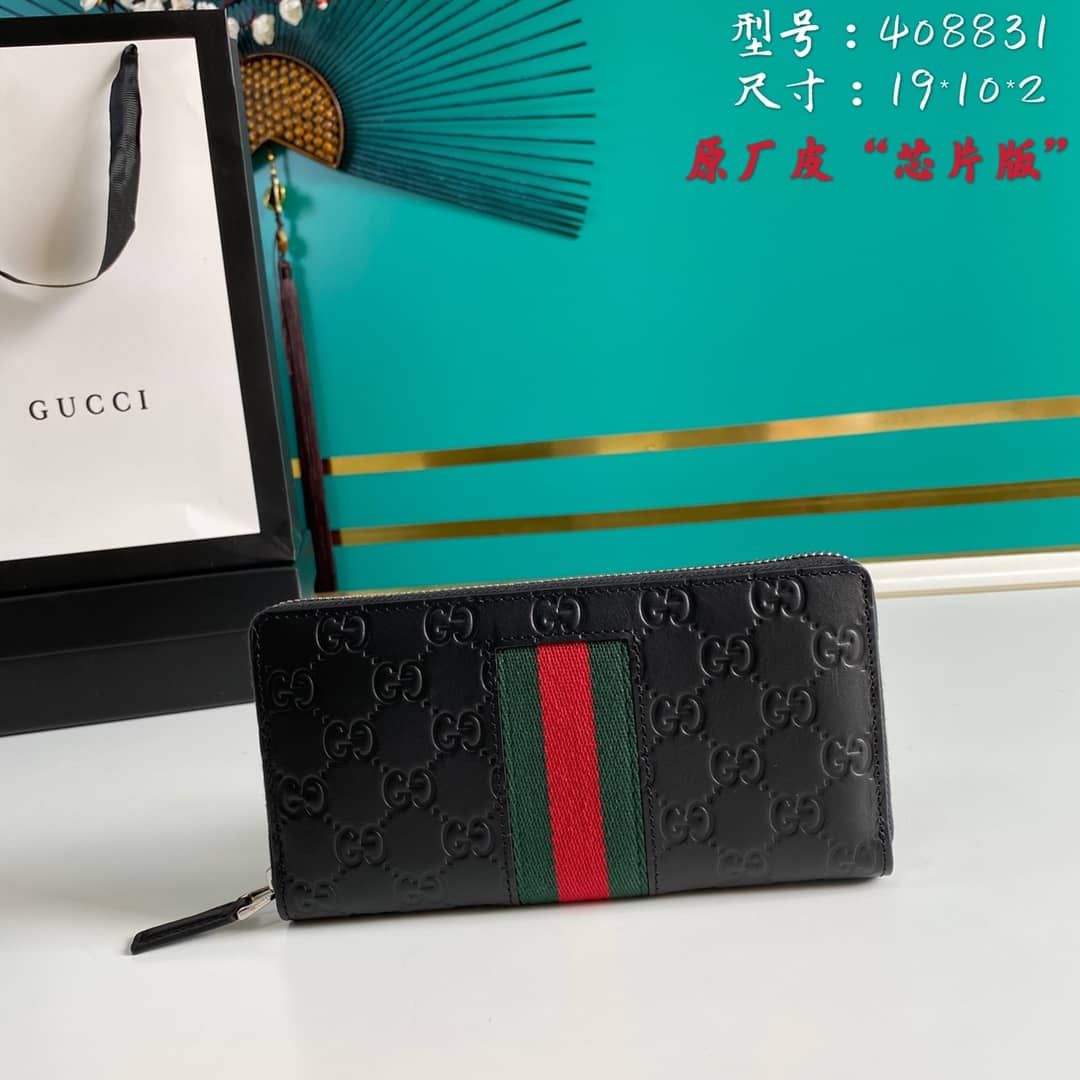 Gvc*1 Web GG Svp*me Around Zip Wallet Replica 408831