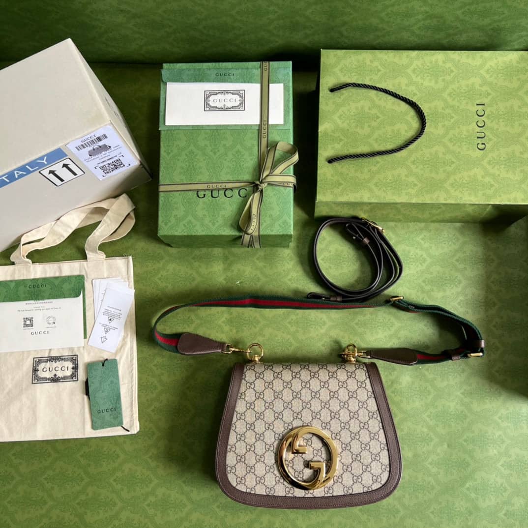 Gvc*1 Blondie Medium GG Svp*me Canvas 699210 Replica Crossbody Bag
