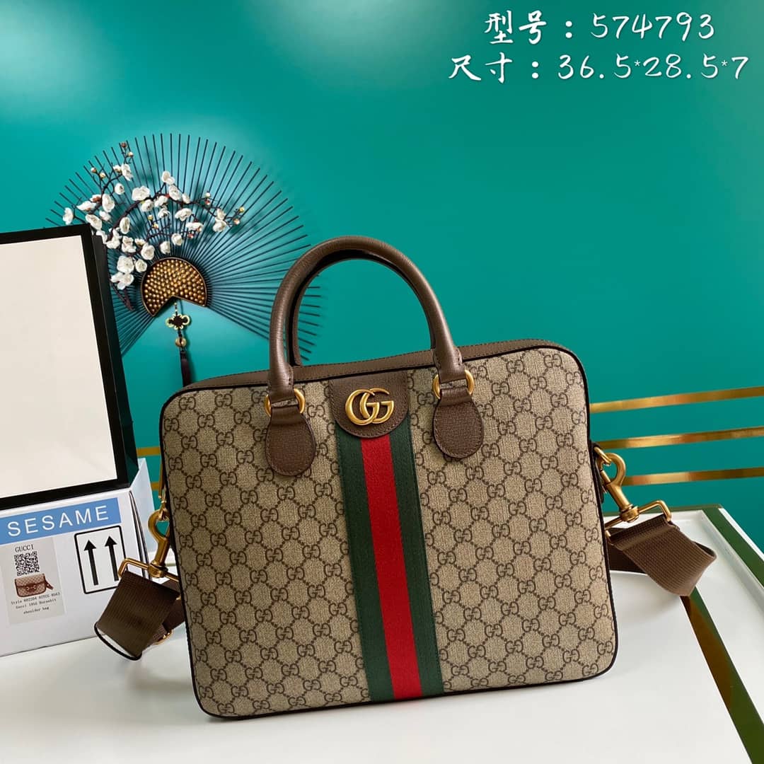 Gvc*1 Mens Ophidia GG Briefcase Replica 574793