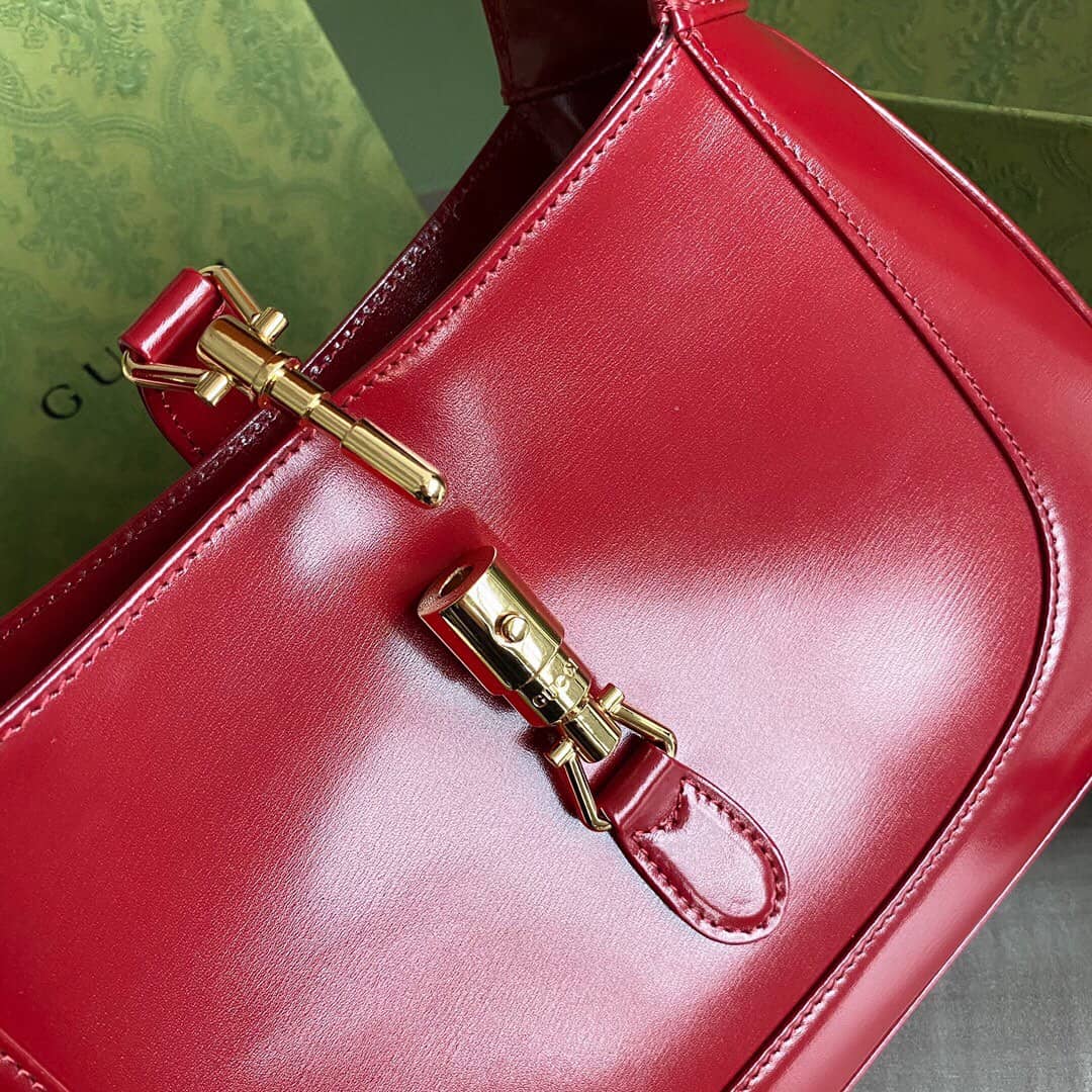 Gvc*1 GG Jackie 1961 Small Hobo Shoulder Bag Replica Red 636709