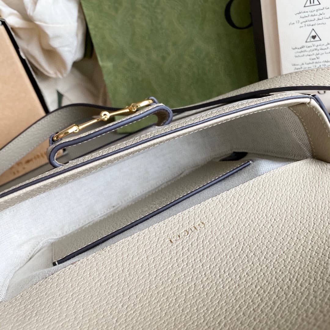 Gvc*1 Horsebit 1955 Mini Shoulder Bag White 658574 Replica