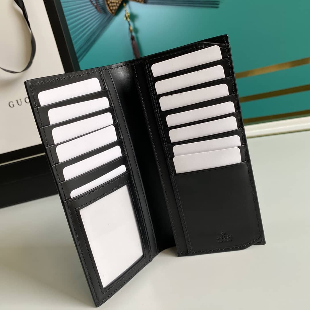 Gvc*1 Bill PVC Leather Long Wallet Replica 408836