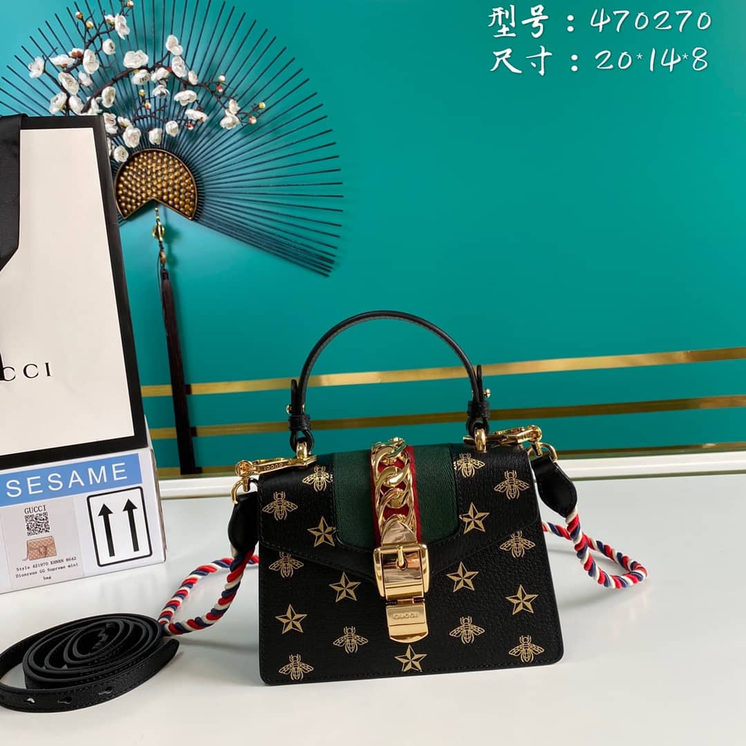 Gvc*1 Womens Sylvie Leather Mini Bag Replica 470270