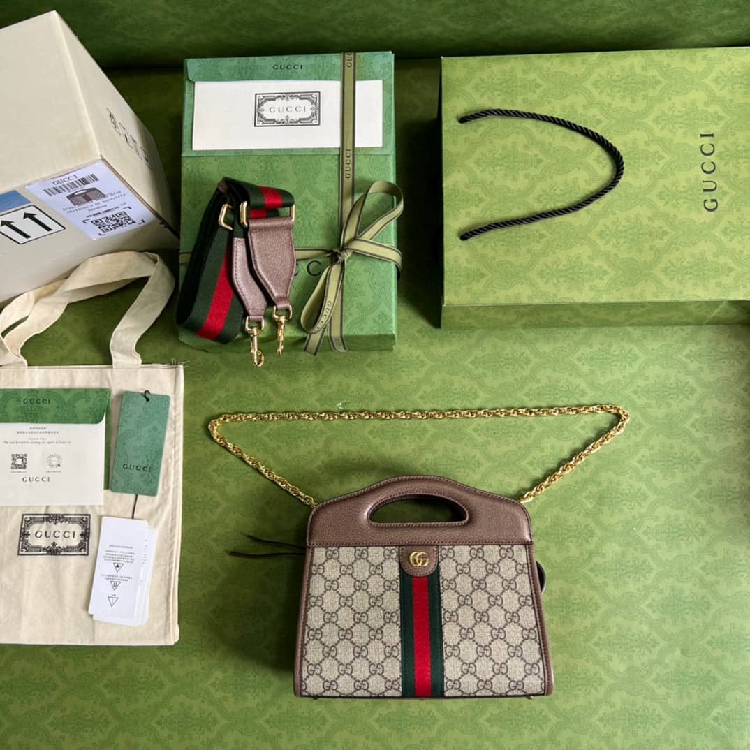 Gvc*1 Ophidia Small Tote With Web 693724 Replica Crossbody Bag