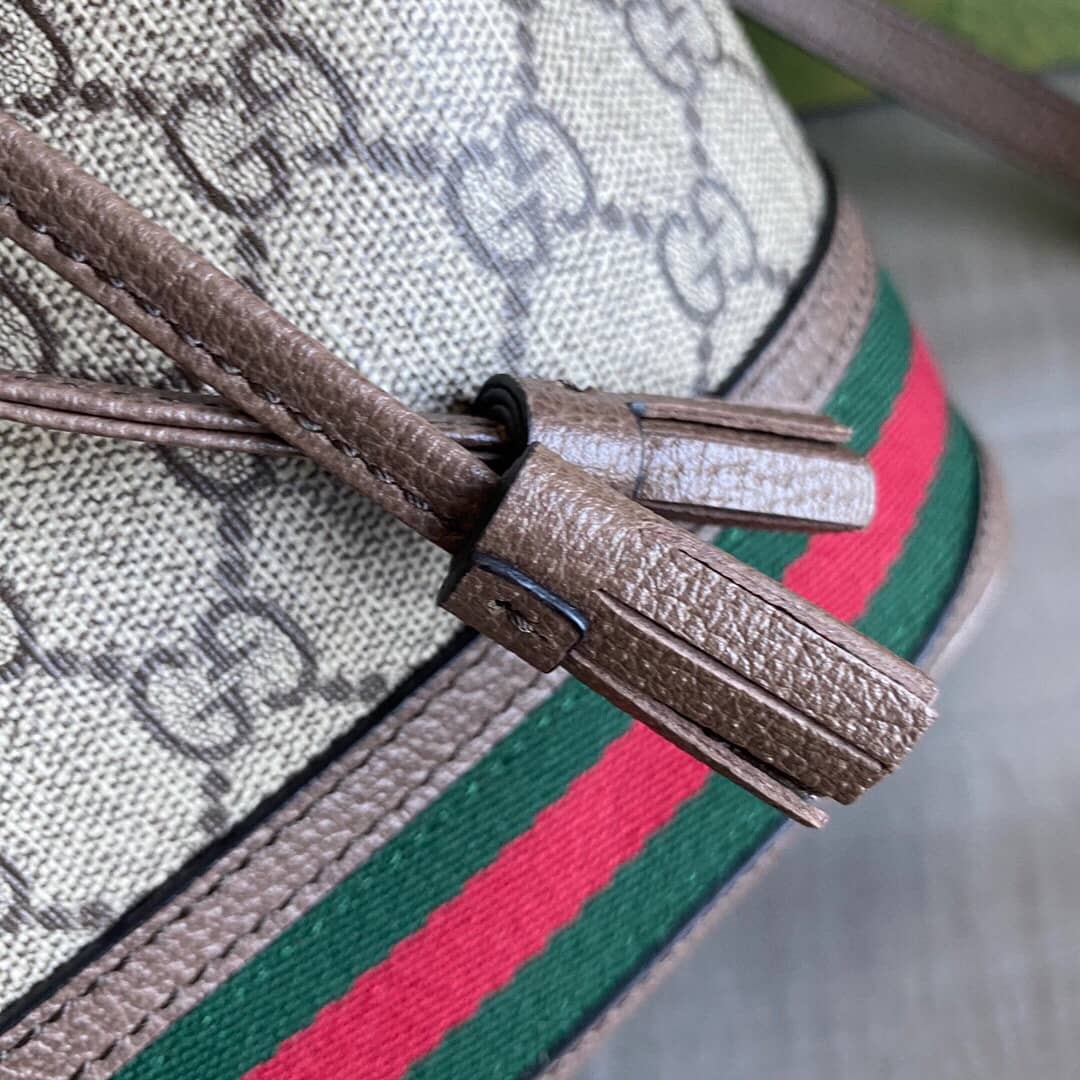 Gvc*1 Ophidia GG Flora Pattern Small Bucket Bag Replica 550621