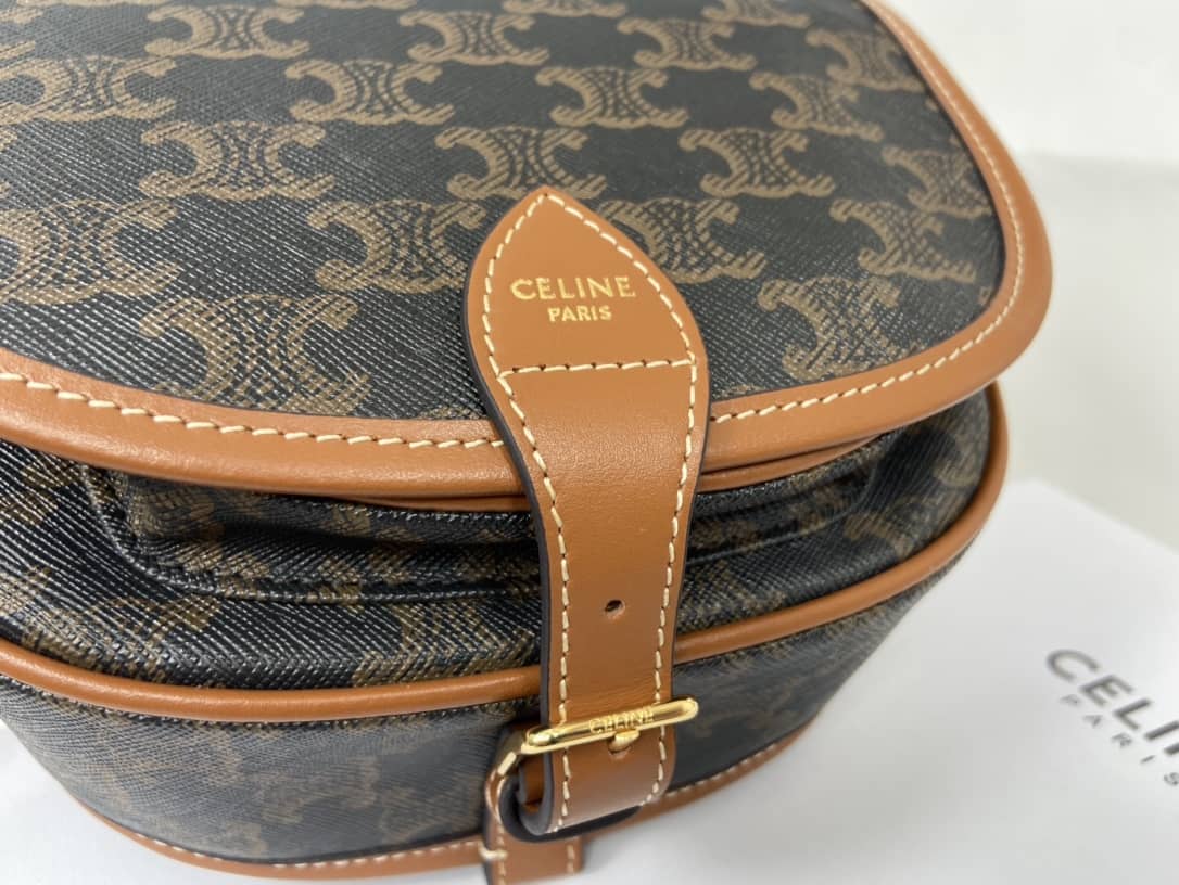 Ce1i*e Bag Dupe Triomphe Canvas Medium Folco Replica Bag