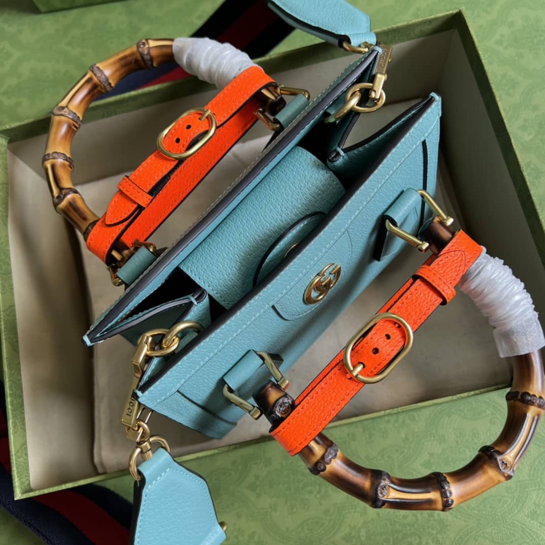 Gvc*1 Diana Mini Tote Blue 702732 Replica Bag