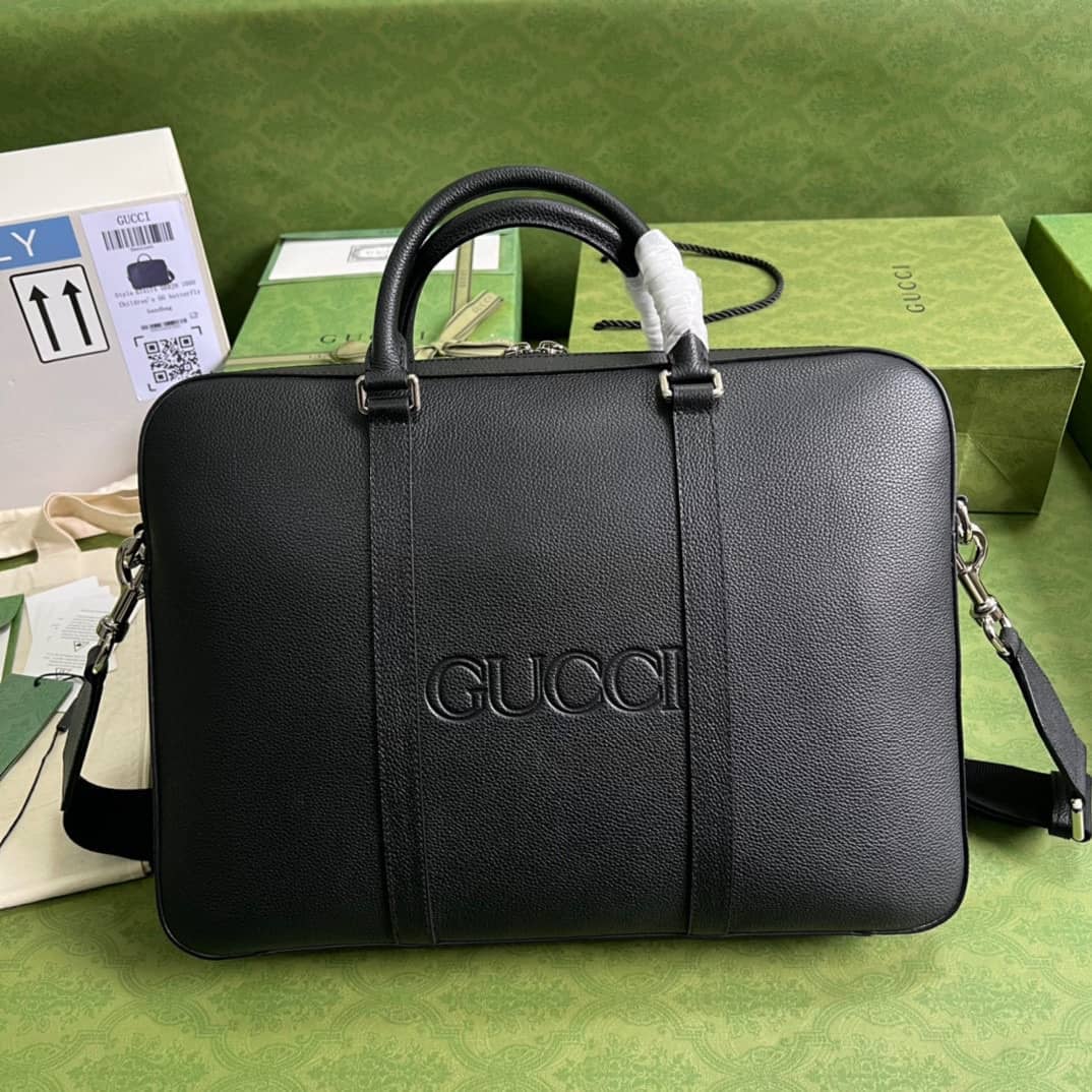 Gvc*1 Business Case With GG Logo Black 674174 Replica Mens Bag