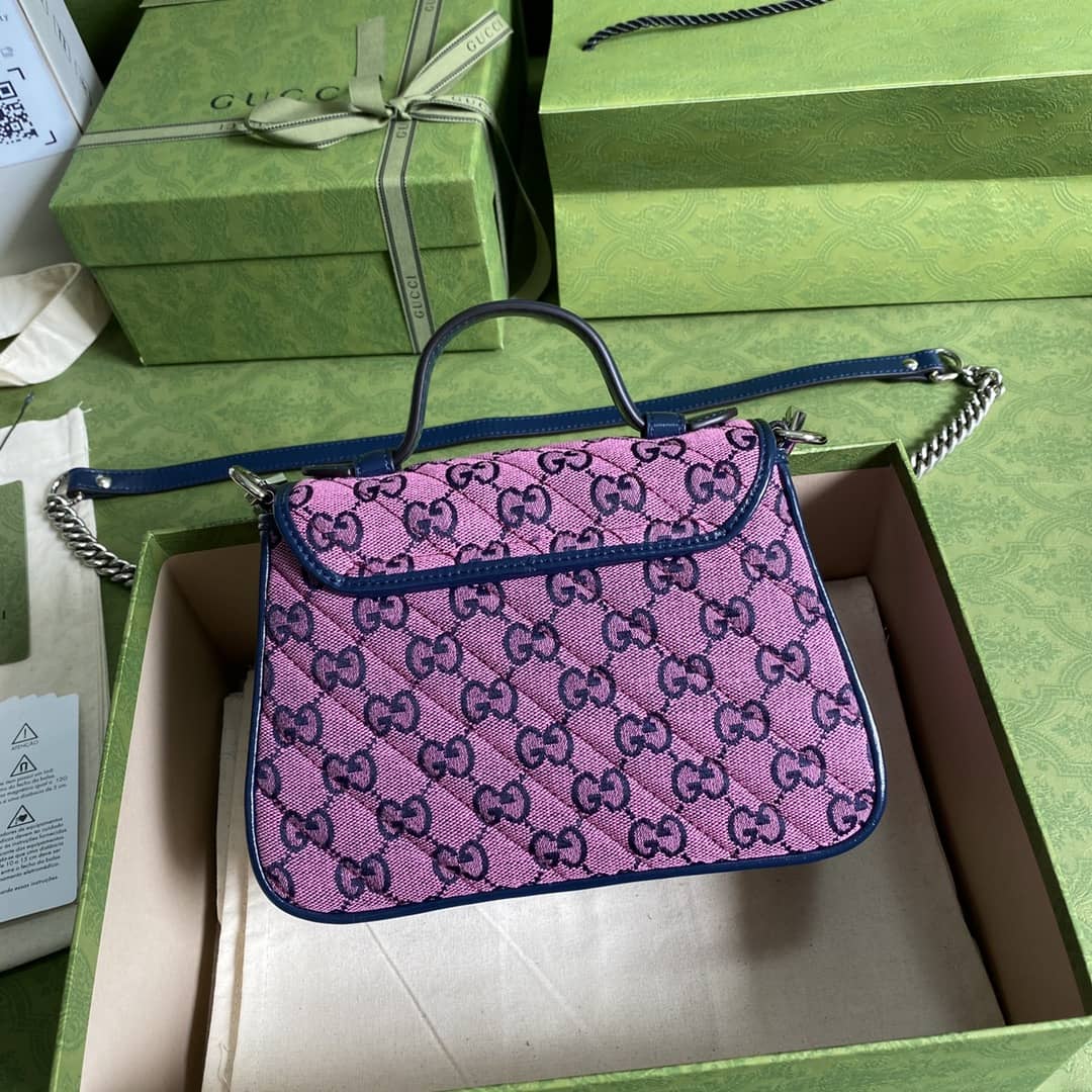 Gvc*1 Marmont GG Mini Top Handle Bag Replica 583571