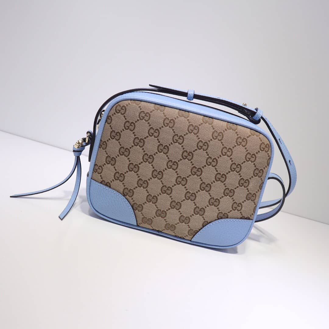 Gvc*1 GG Canvas Messenger Bag Replica Blue 449172