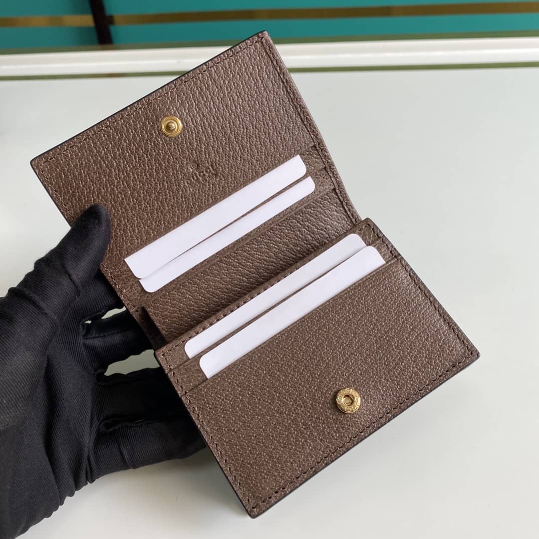Gvc*1 Ophidia GG Card Case Wallet Replica 523155