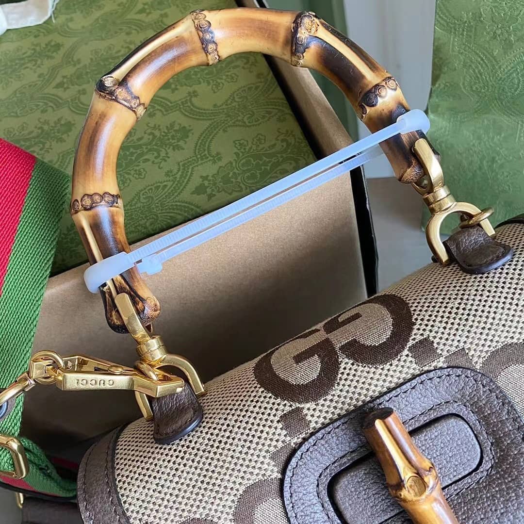 Gvc*1 Bamboo 1947 Small Top Handle Crossbody Bag 675797 Replica