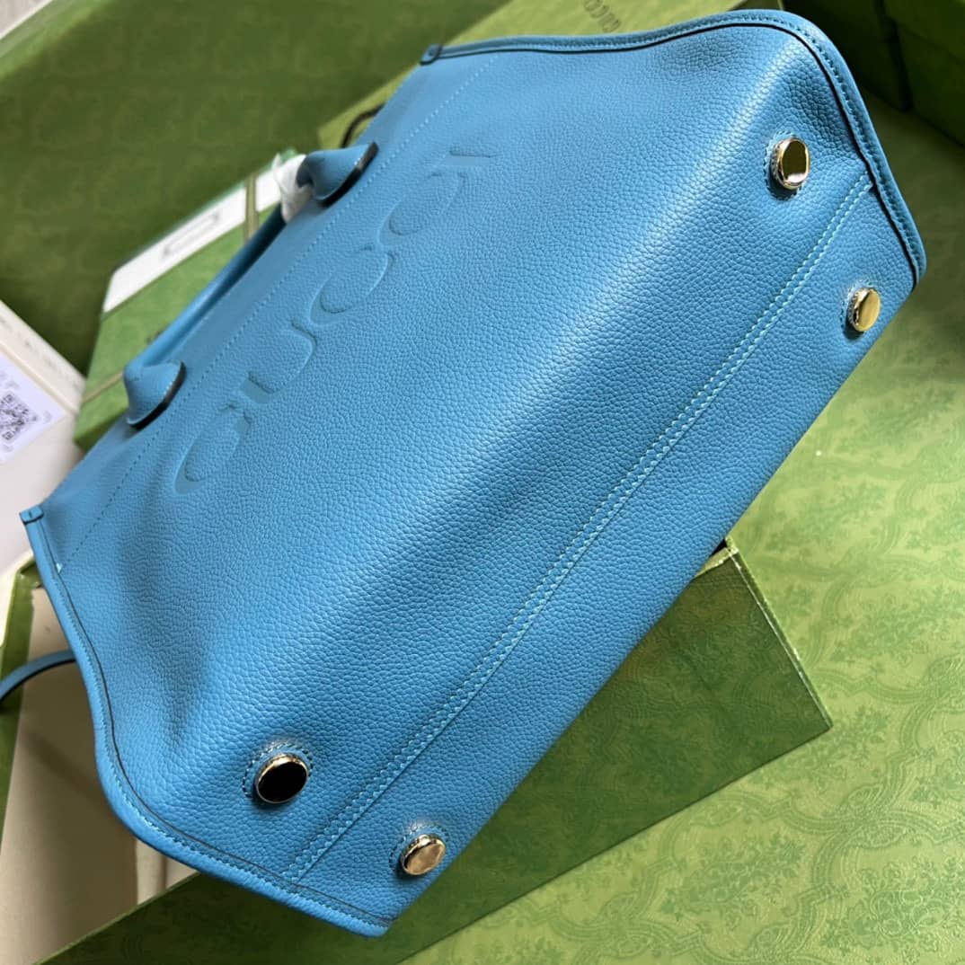 Gvc*1 Small Leather Tote With Gvc*1 Logo 674822 Replica Bag