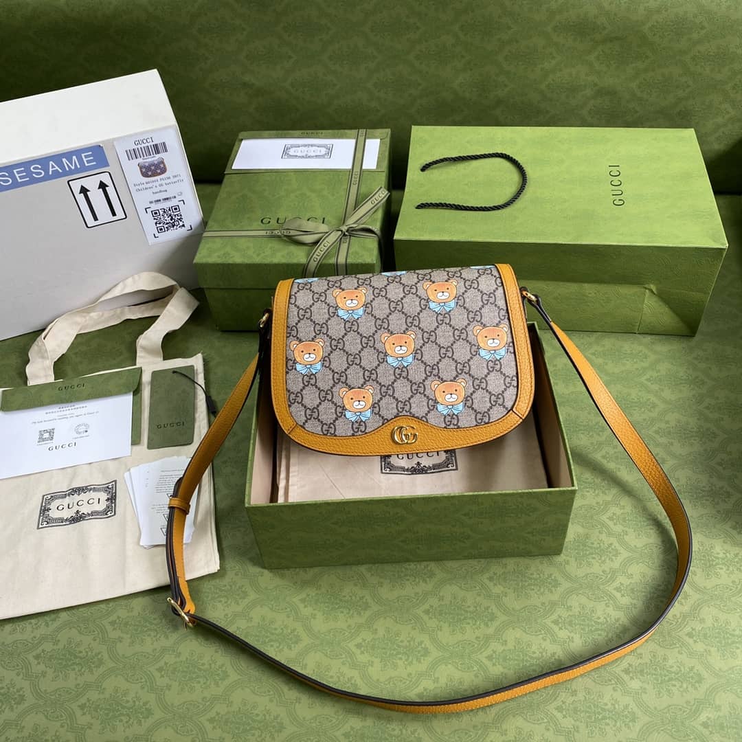 Gvc*1 Ophidia Sherry Svp*me GG Canvas Small Crossbody Bag Replica 601044