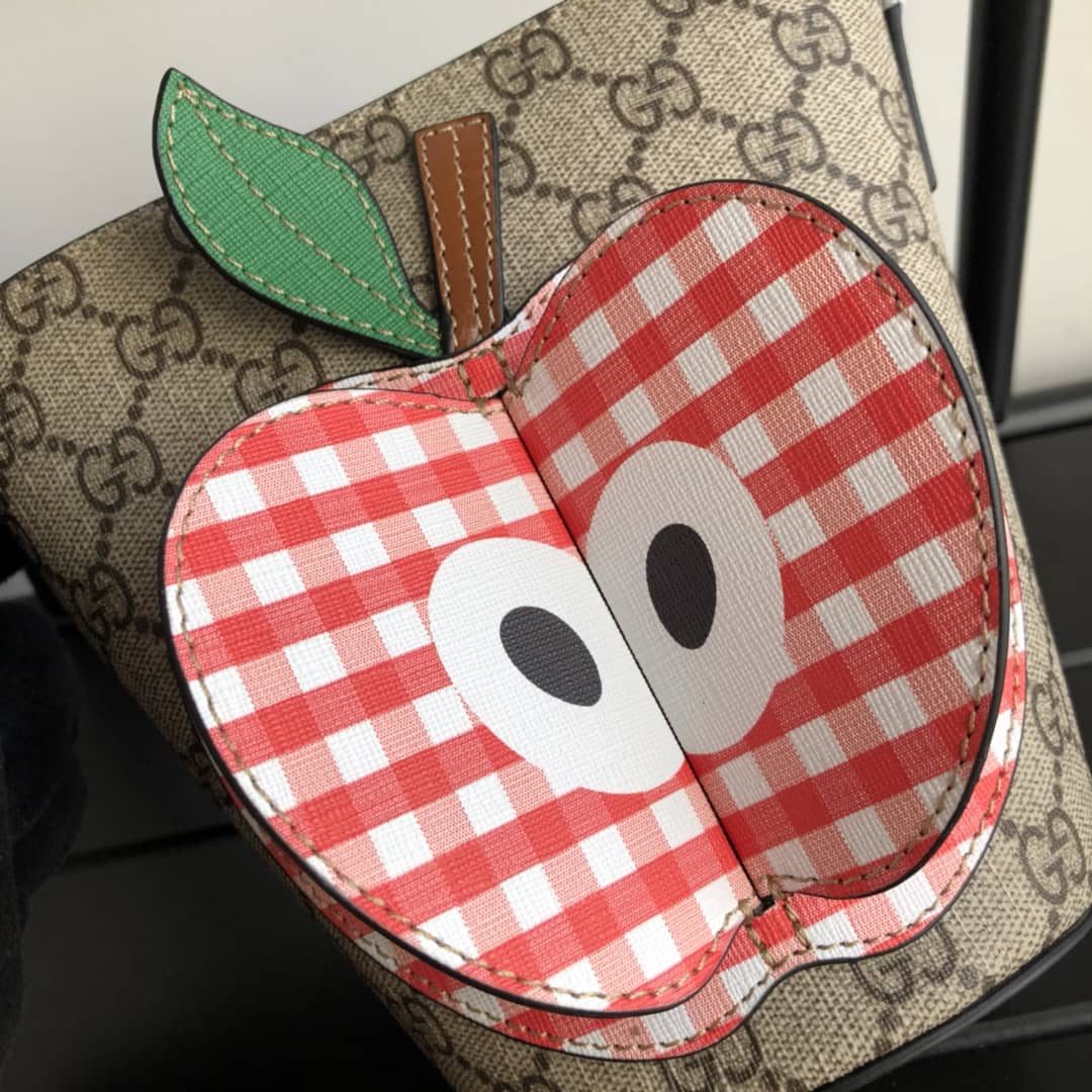 Gvc*1 Kids GG Svp*me Apple Bucket Bag Replica 653954