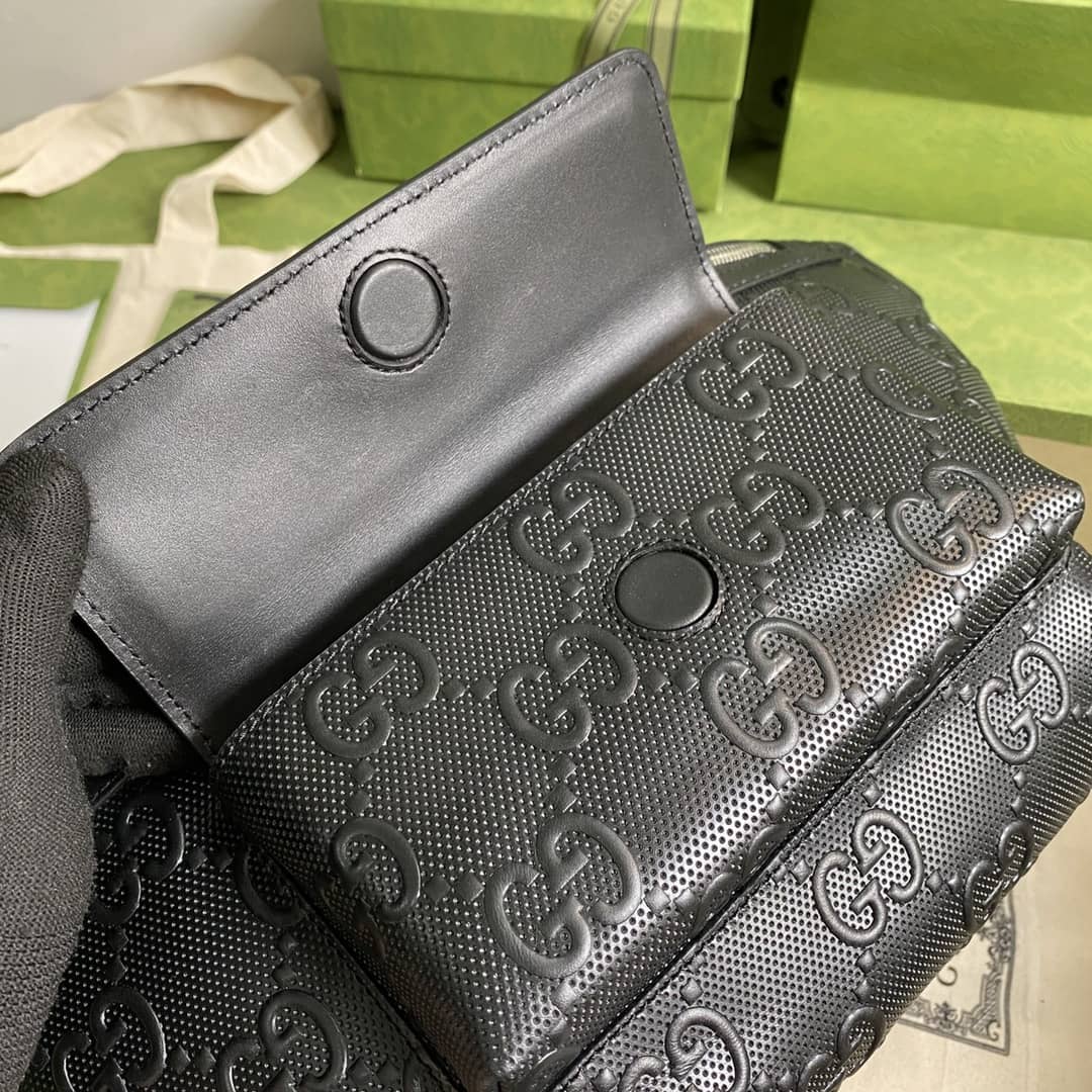 Gvc*1 GG Embossed Leather Belt Bag Bumbag Replica 645093