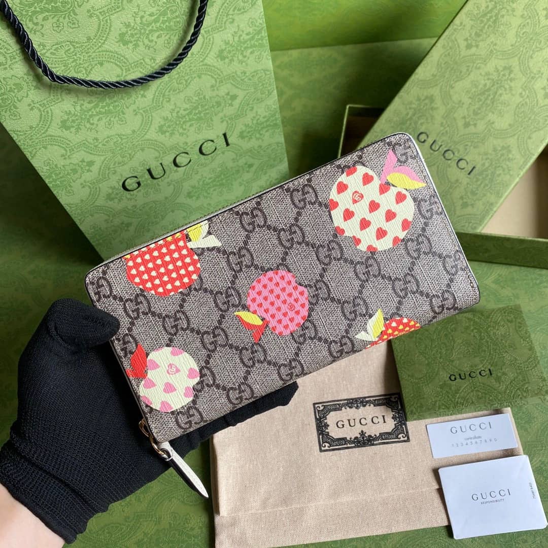 Gvc*1 Les Pommes Zip Around Wallet Replica 663924