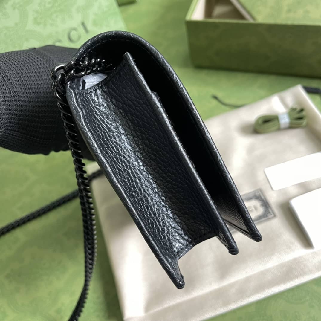 Gvc*1 Marmont GG Leather Mini Chain Bag Replica 497985