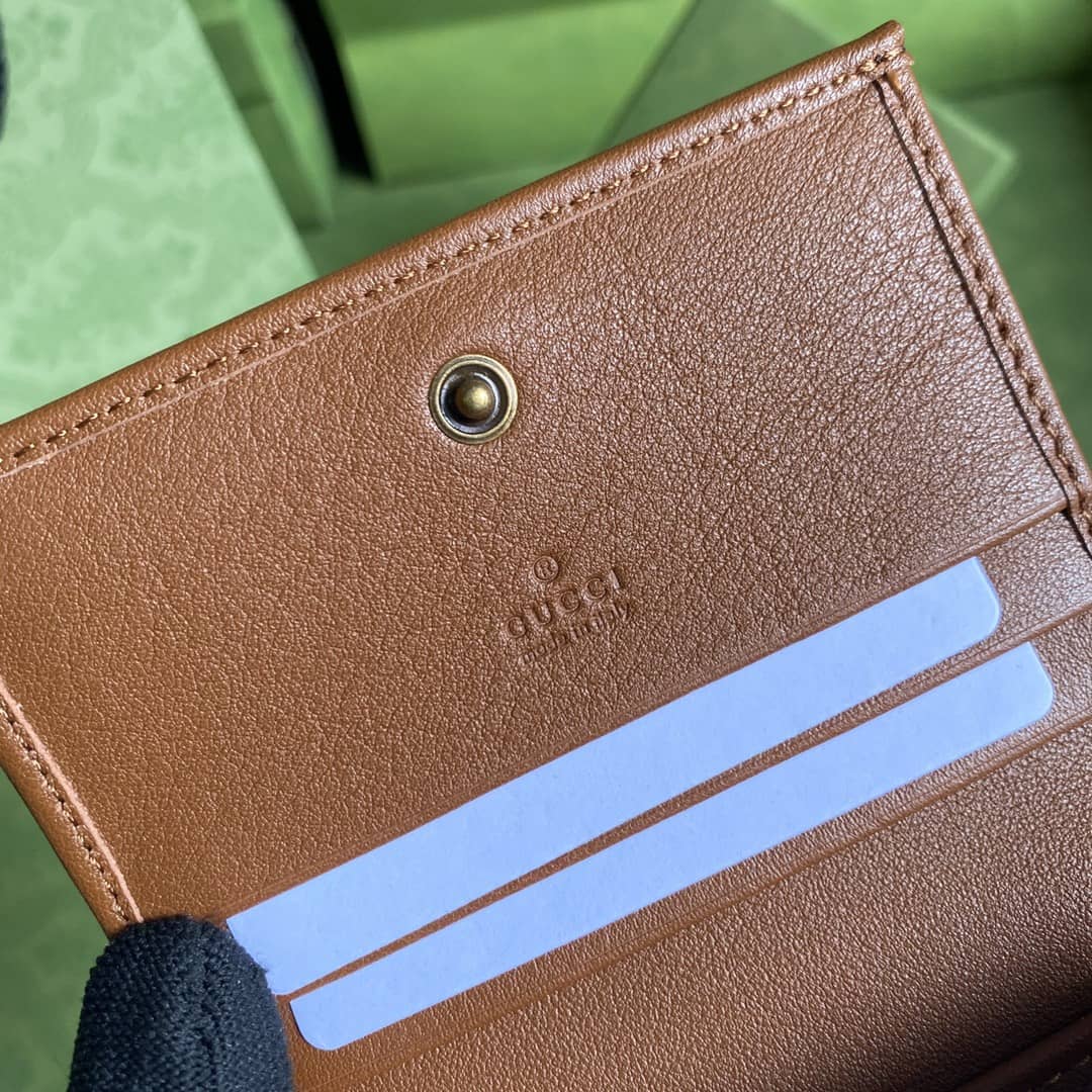 Gvc*1 Diana Leather Card Case Wallet Replica 658244