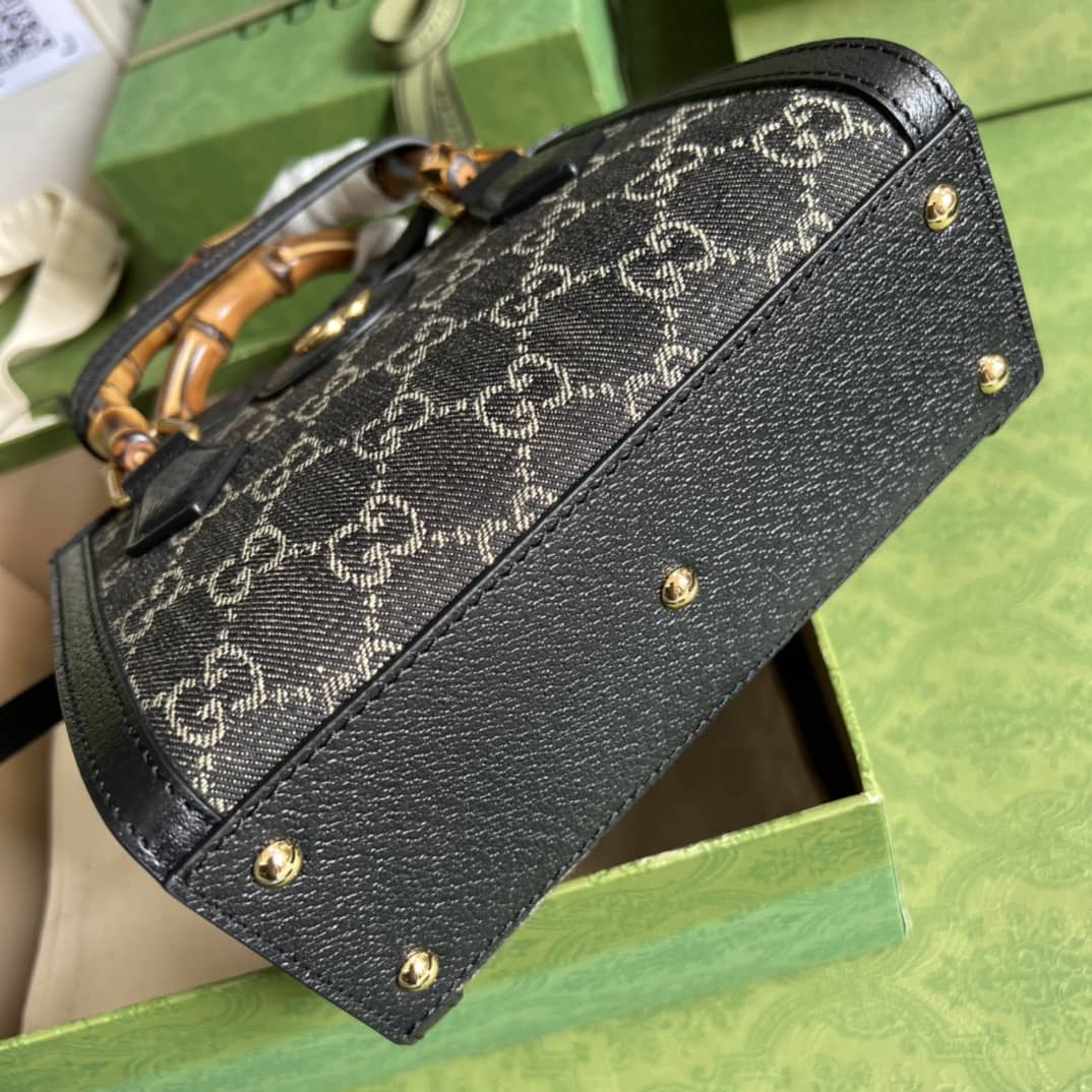 Gvc*1 Diana Mini Black 655661 Replica Tote Bag