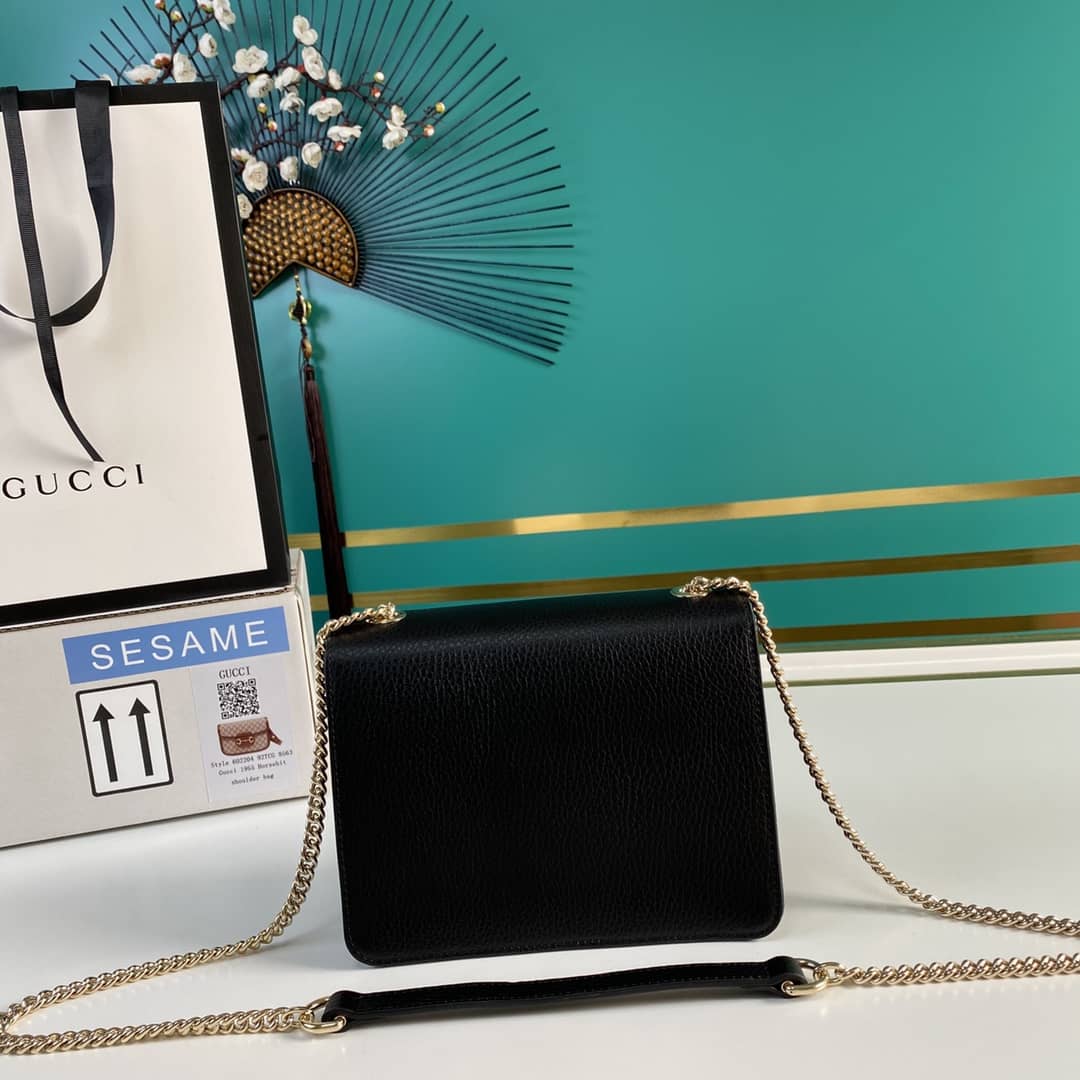 Gvc*1 Interlocking Leather Chain Crossbody Bag Replica 510304