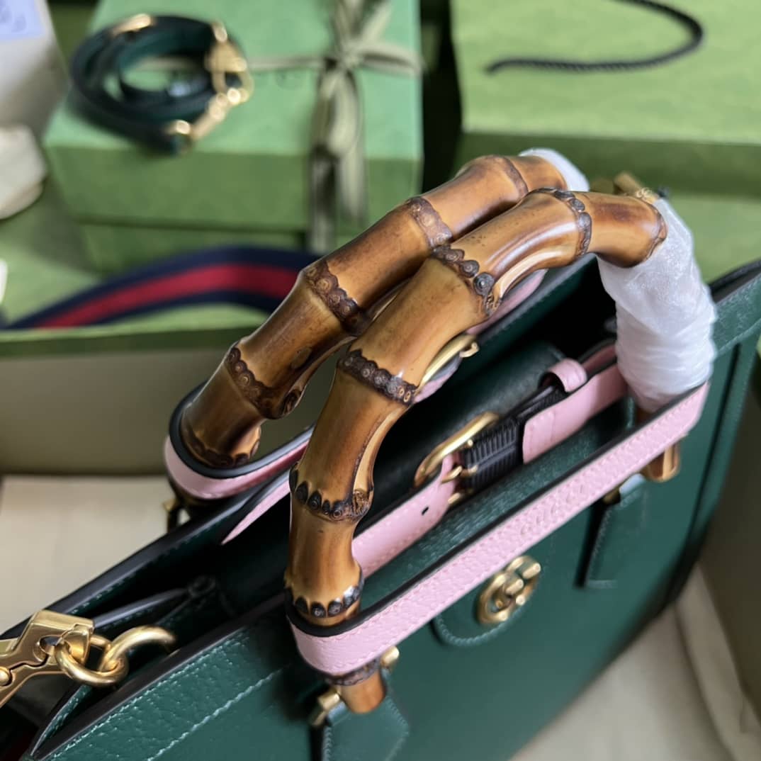 Gvc*1 Diana Small Tote Green 702721 Replica Bag