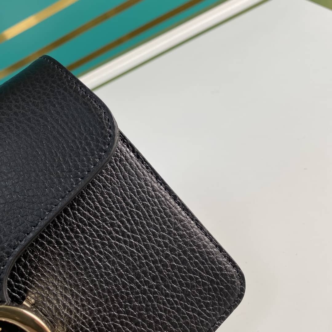 Gvc*1 Interlocking Leather Chain Crossbody Bag Replica 510304