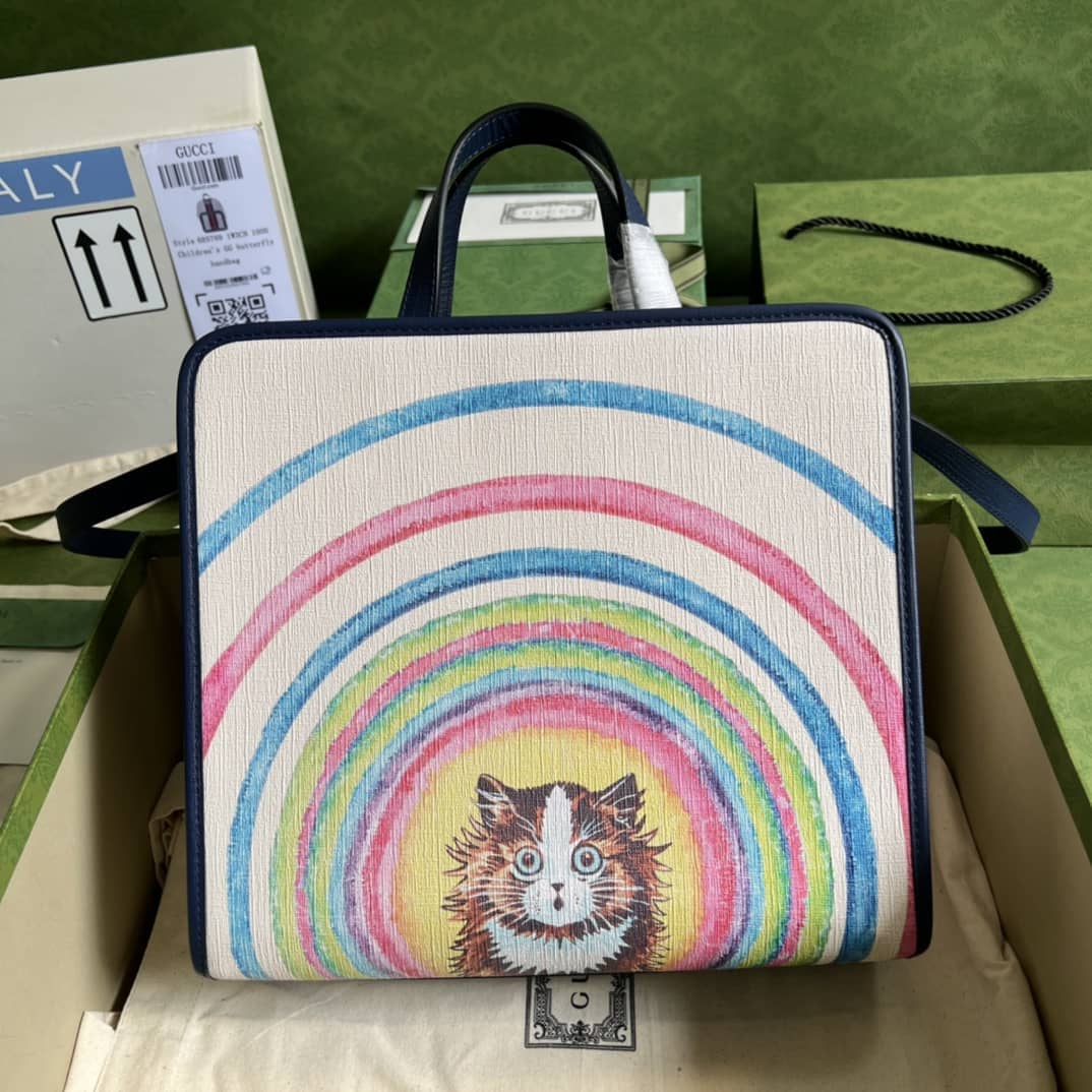 Gvc*1 Children Cat Print 630542 Replica Tote Bag