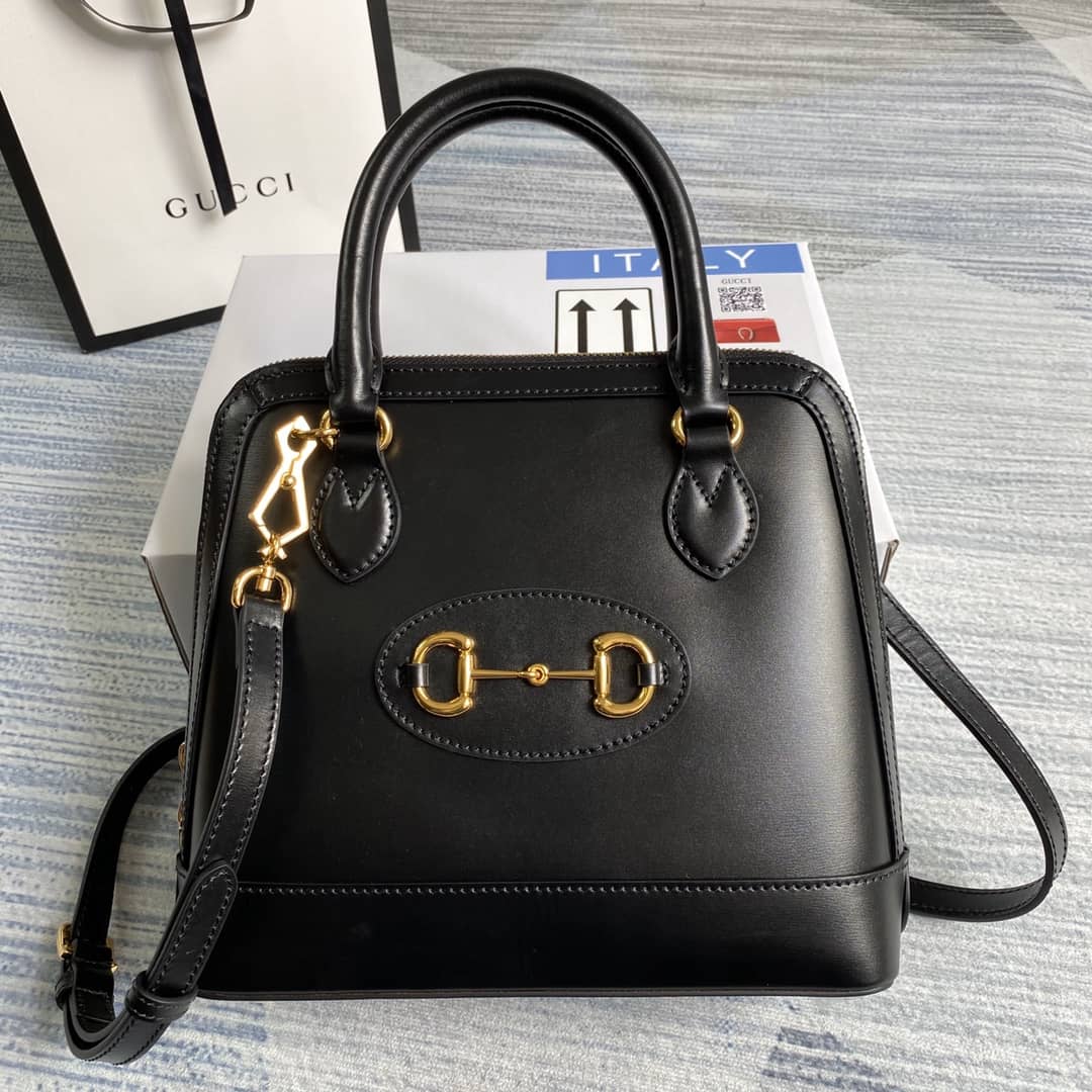 Gvc*1 1955 Horsebit Polkadot Handle Bag Replica 621220