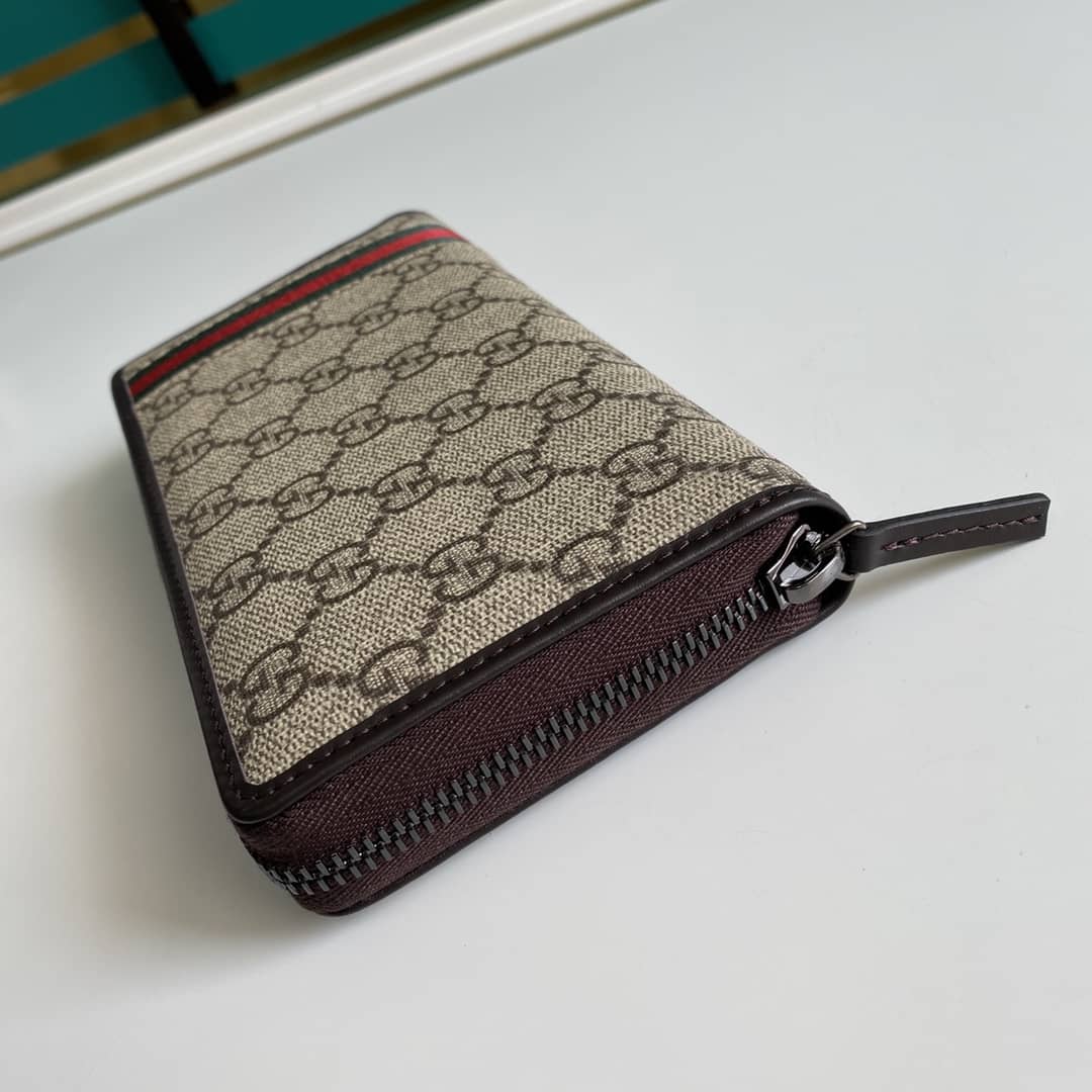 Gvc*1 GG Svp*me Web Zip Around Wallet Replica 291105