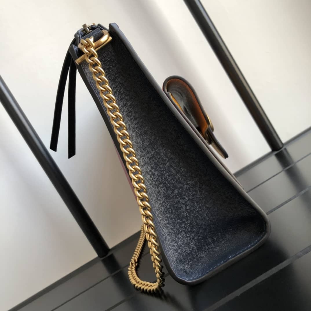 Gvc*1 Small Shoulder Bag With Double G Replica Blue 648999