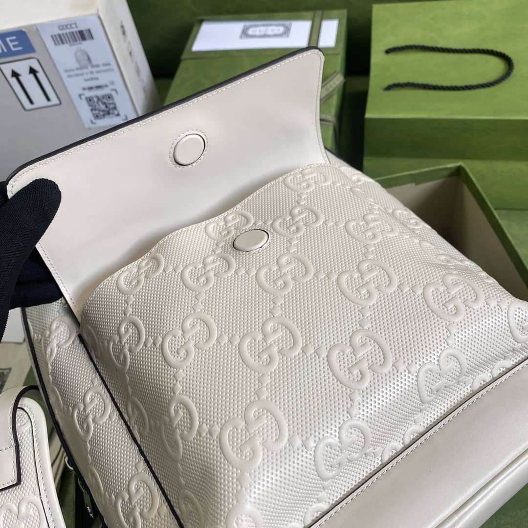 Gvc*1 GG Embossed Backpack Replica 658579
