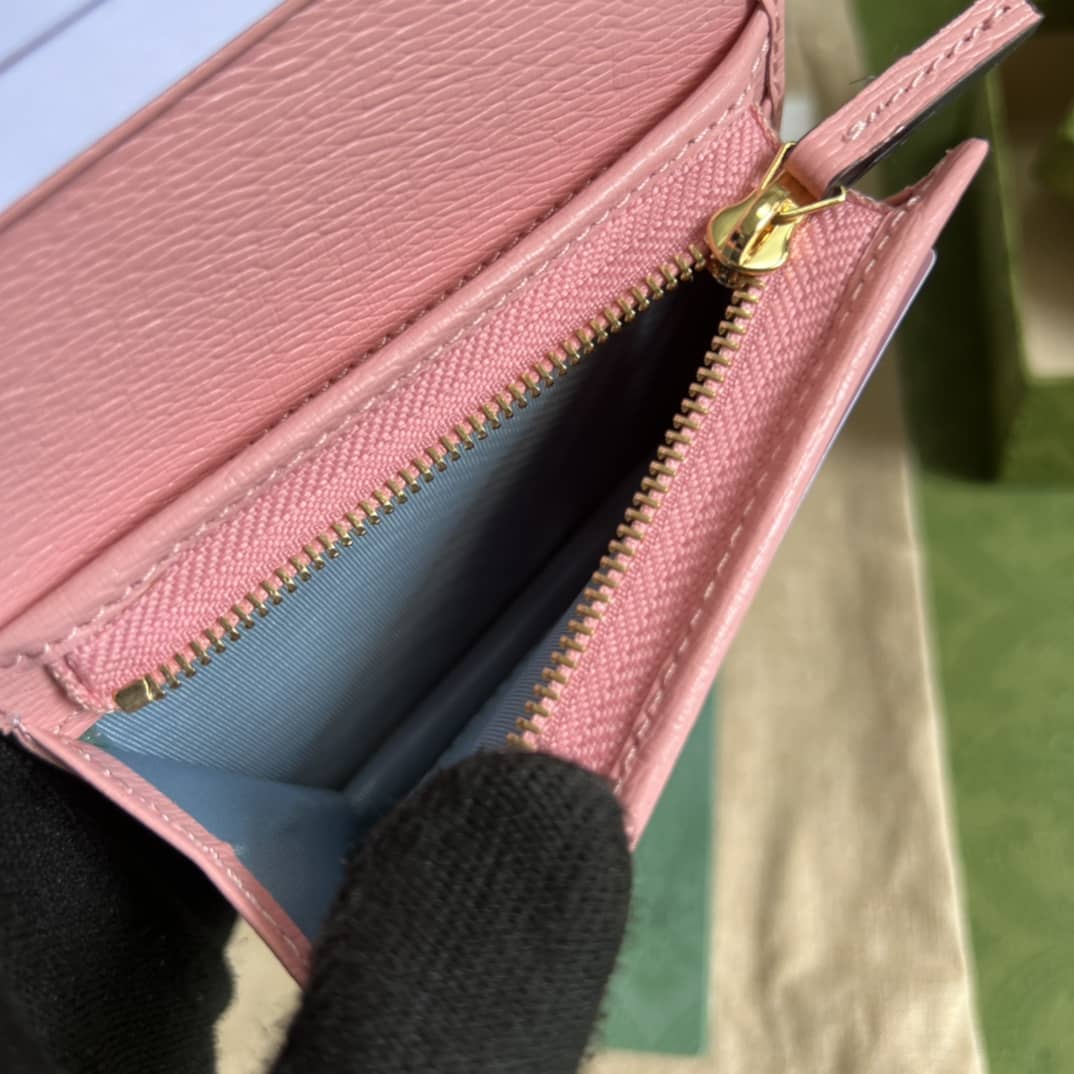 Gvc*1 Star Bananya Print Card Case Pink 701009 Replica Wallet